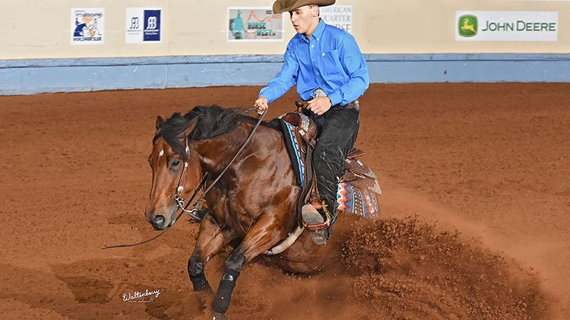 Youth rider Colston NRHA L4 Non Pro Derby Champion