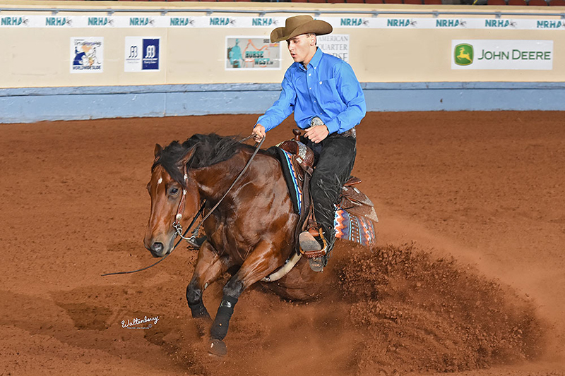 Youth rider Colston NRHA L4 Non Pro Derby Champion