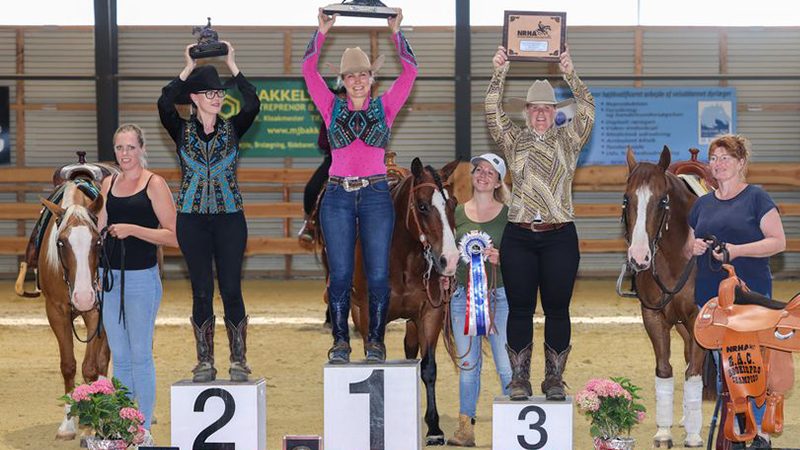 Podium NRHA EAC Rookie Pro: Astikainen, Henriksson and Bus