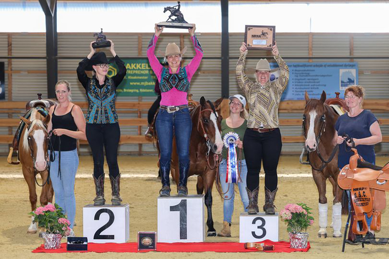 Podium NRHA EAC Rookie Pro: Astikainen, Henriksson and Bus