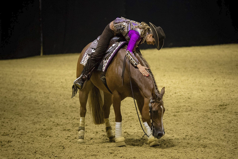 Double victory for Cira Baeck in NRHA-B Open Futurity