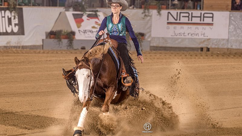 Kubli, Hesse en Bachleitner NRHA-G Non Pro Derby Champions