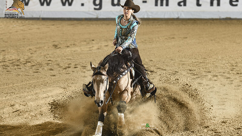 Jody Fonck schittert in NRHA-G Open Breeders Futurity