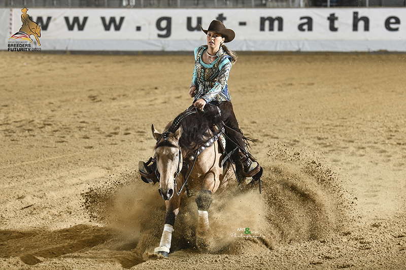 Jody Fonck schittert in NRHA-G Open Breeders Futurity