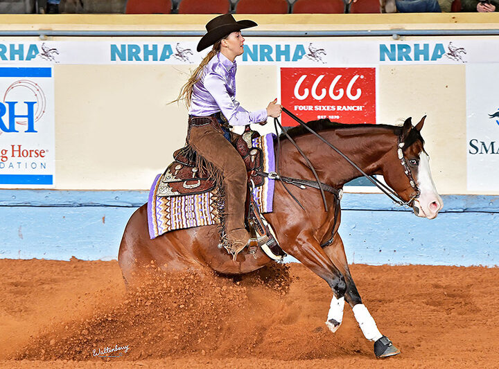 Gina Maria Schumacher met 3 paarden in L4 Futurity finale